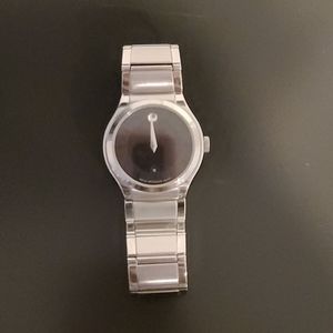 Movado womens silver watch